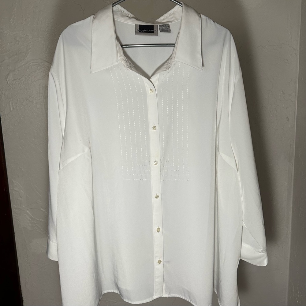 White Button-Up Blouse